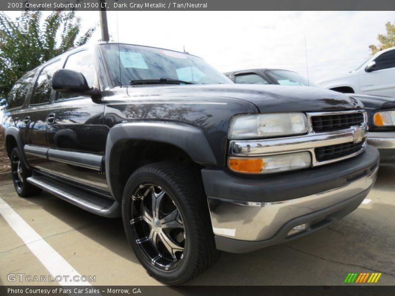 Dark Gray Metallic / Tan/Neutral 2003 Chevrolet Suburban 1500 LT