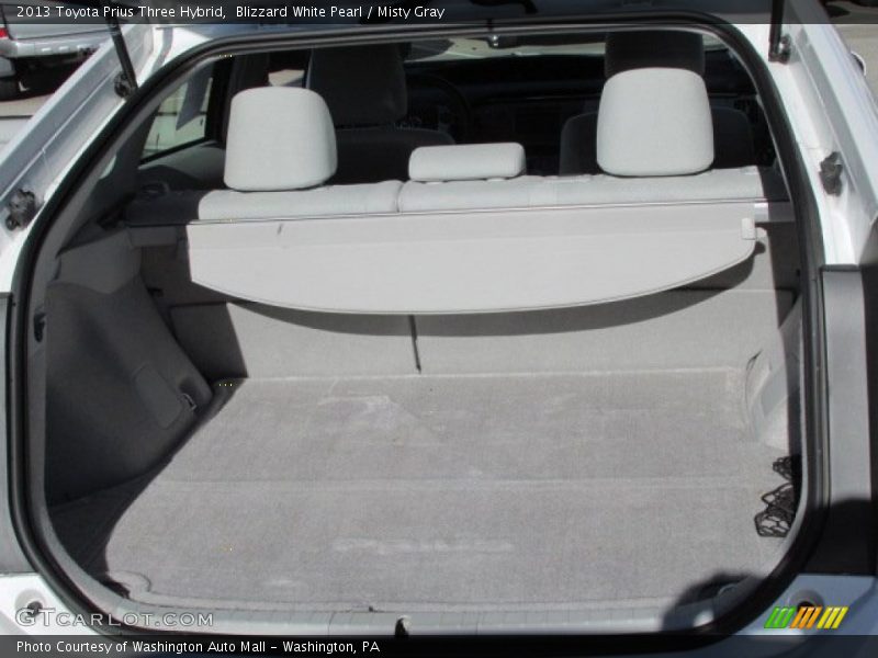 Blizzard White Pearl / Misty Gray 2013 Toyota Prius Three Hybrid