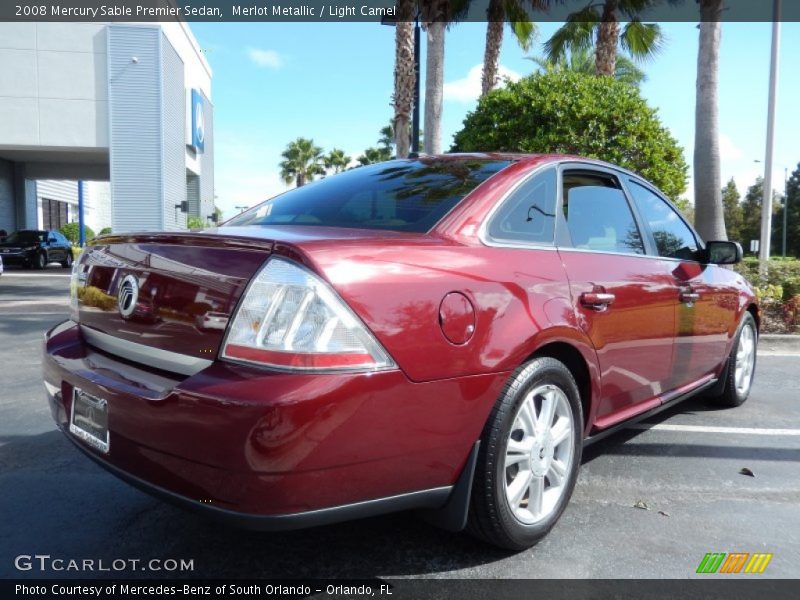 Merlot Metallic / Light Camel 2008 Mercury Sable Premier Sedan