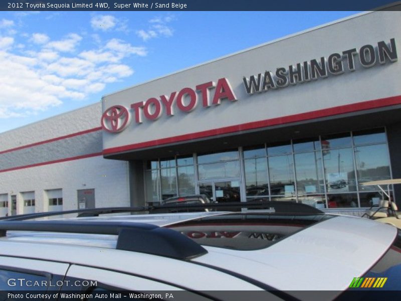 Super White / Sand Beige 2012 Toyota Sequoia Limited 4WD
