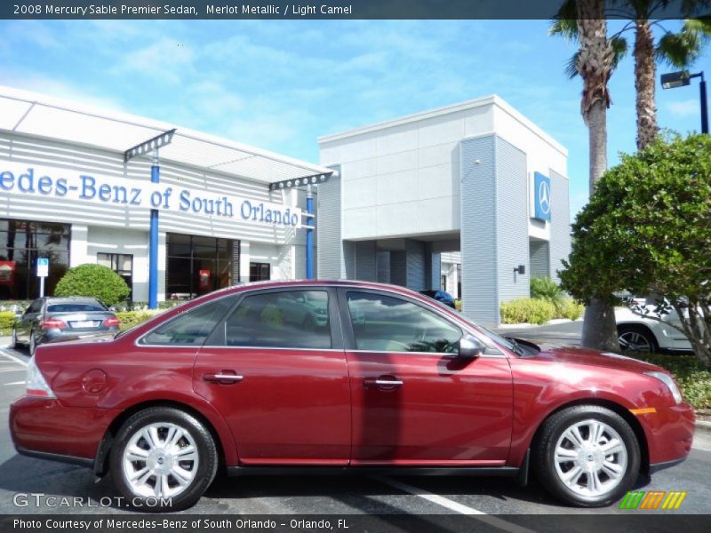 Merlot Metallic / Light Camel 2008 Mercury Sable Premier Sedan