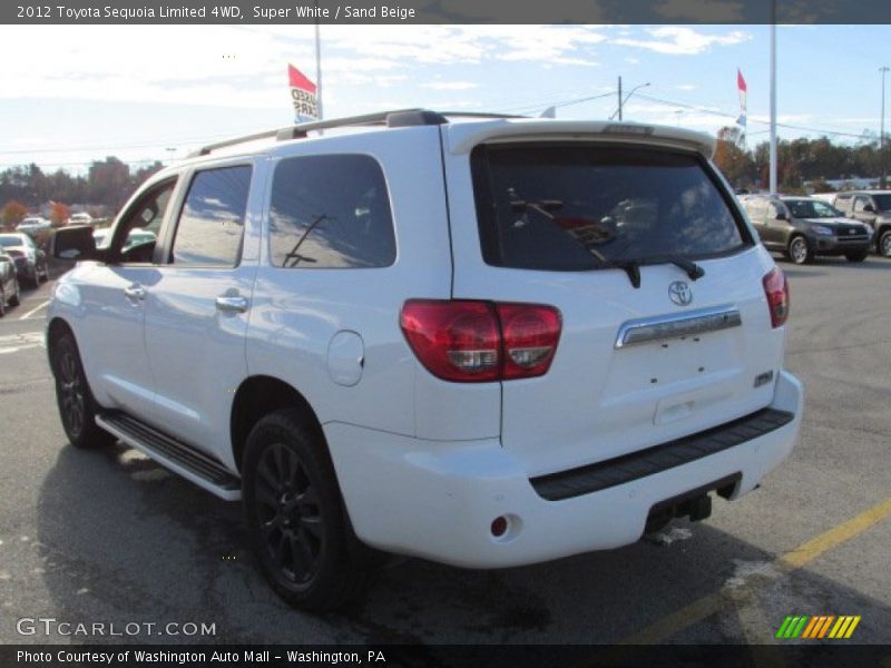 Super White / Sand Beige 2012 Toyota Sequoia Limited 4WD