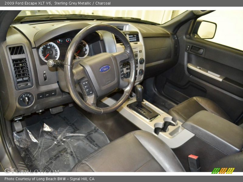 Sterling Grey Metallic / Charcoal 2009 Ford Escape XLT V6