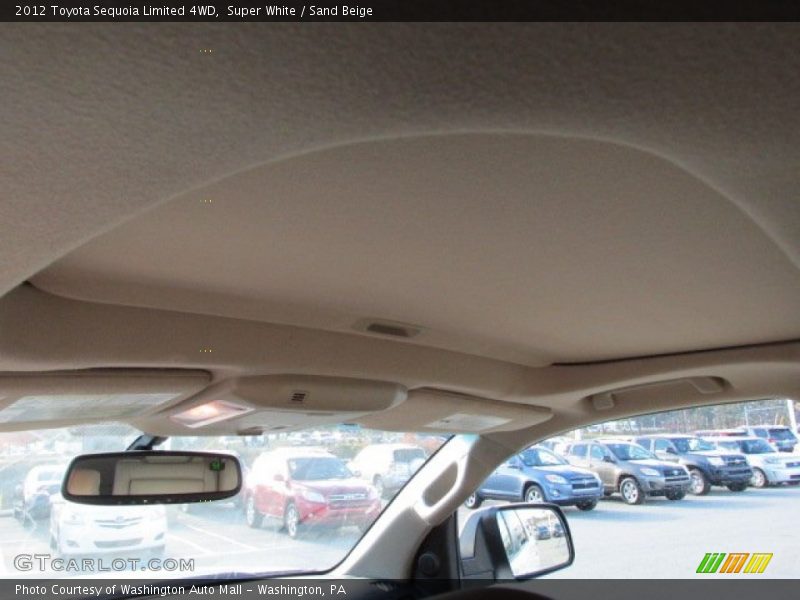 Super White / Sand Beige 2012 Toyota Sequoia Limited 4WD
