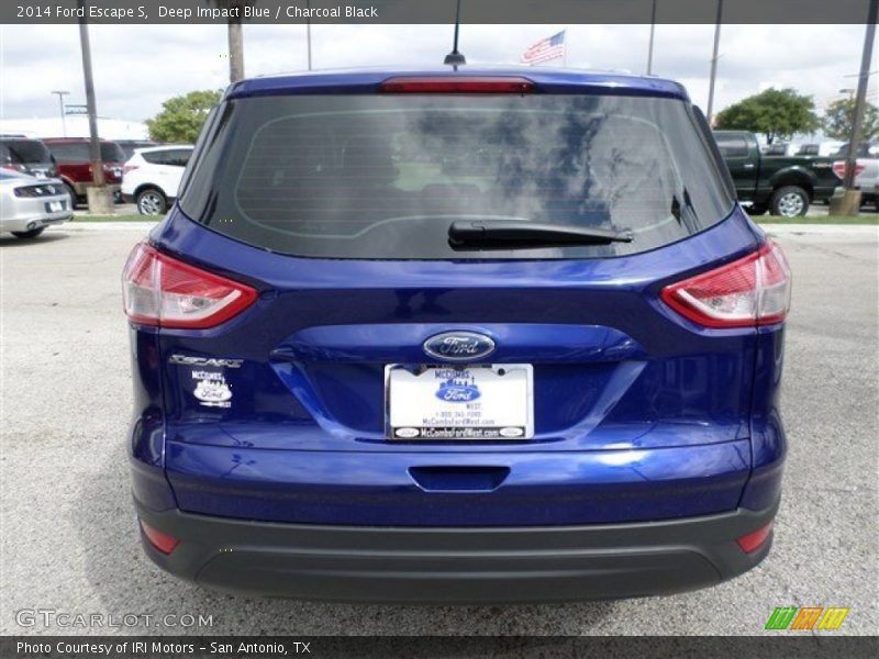Deep Impact Blue / Charcoal Black 2014 Ford Escape S