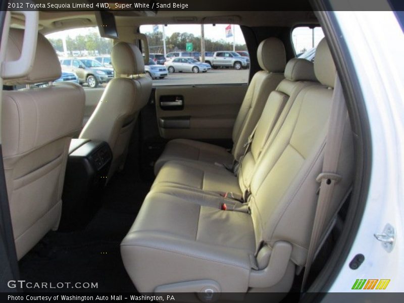 Super White / Sand Beige 2012 Toyota Sequoia Limited 4WD