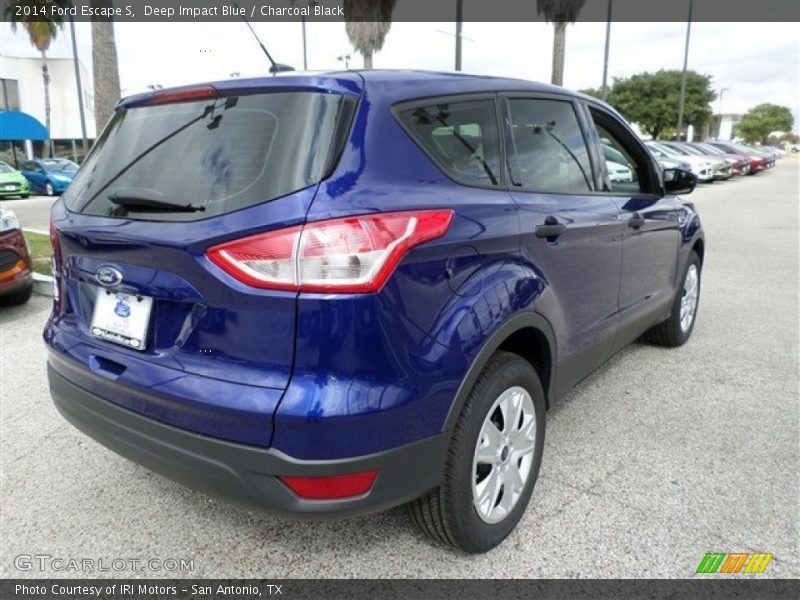 Deep Impact Blue / Charcoal Black 2014 Ford Escape S