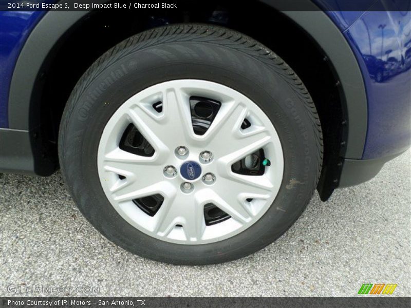 Deep Impact Blue / Charcoal Black 2014 Ford Escape S