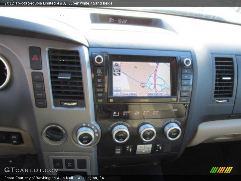 Super White / Sand Beige 2012 Toyota Sequoia Limited 4WD