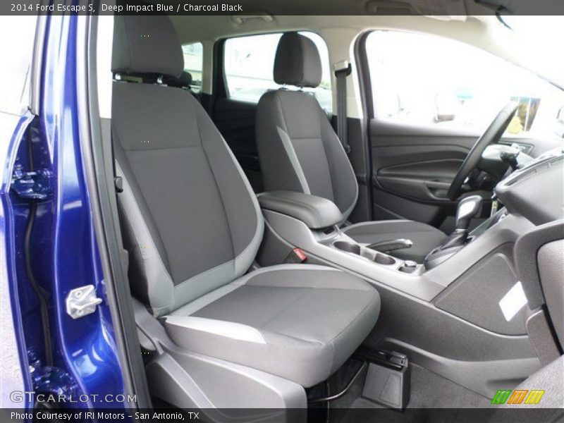 Deep Impact Blue / Charcoal Black 2014 Ford Escape S