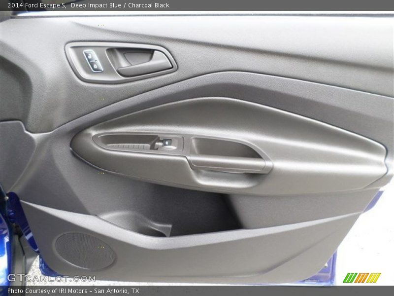 Deep Impact Blue / Charcoal Black 2014 Ford Escape S