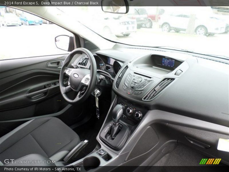 Deep Impact Blue / Charcoal Black 2014 Ford Escape S