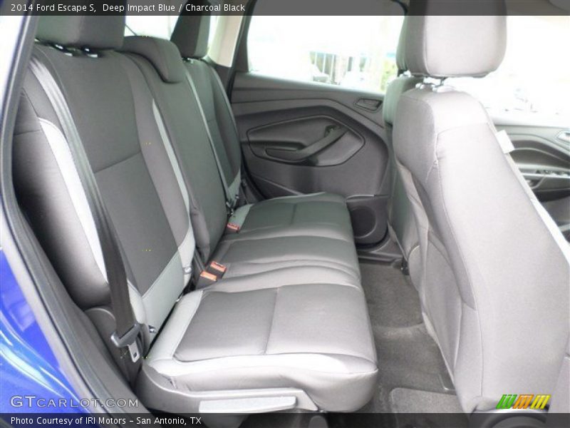 Deep Impact Blue / Charcoal Black 2014 Ford Escape S