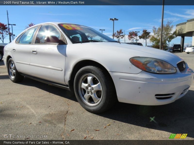 Vibrant White / Medium/Dark Flint 2005 Ford Taurus SE