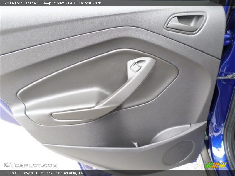Deep Impact Blue / Charcoal Black 2014 Ford Escape S