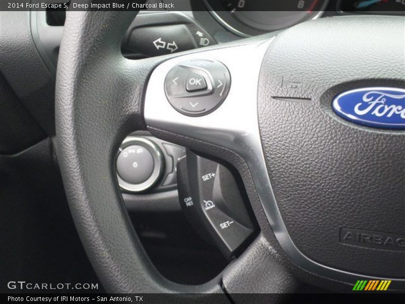Deep Impact Blue / Charcoal Black 2014 Ford Escape S