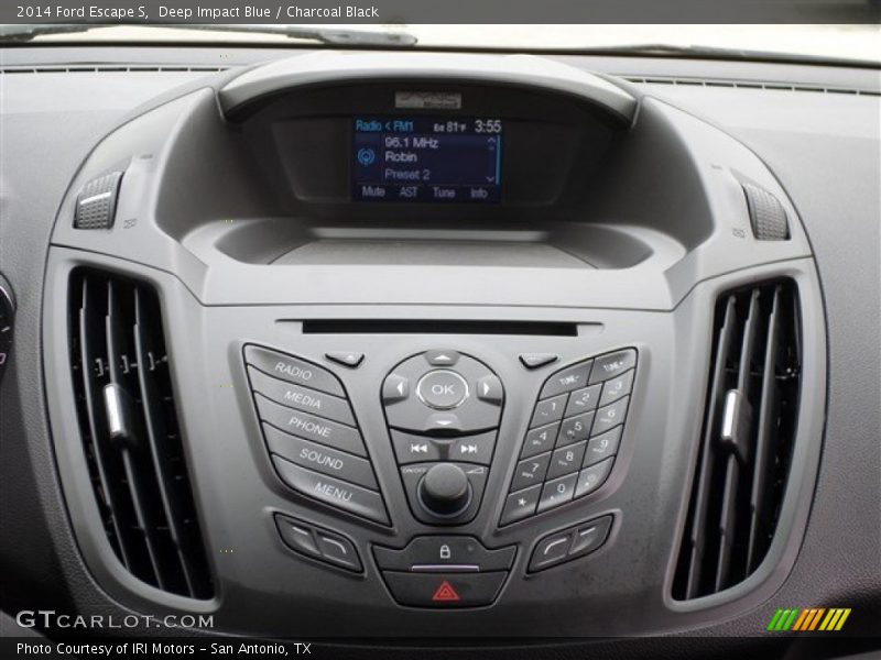 Deep Impact Blue / Charcoal Black 2014 Ford Escape S