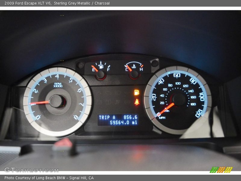 Sterling Grey Metallic / Charcoal 2009 Ford Escape XLT V6