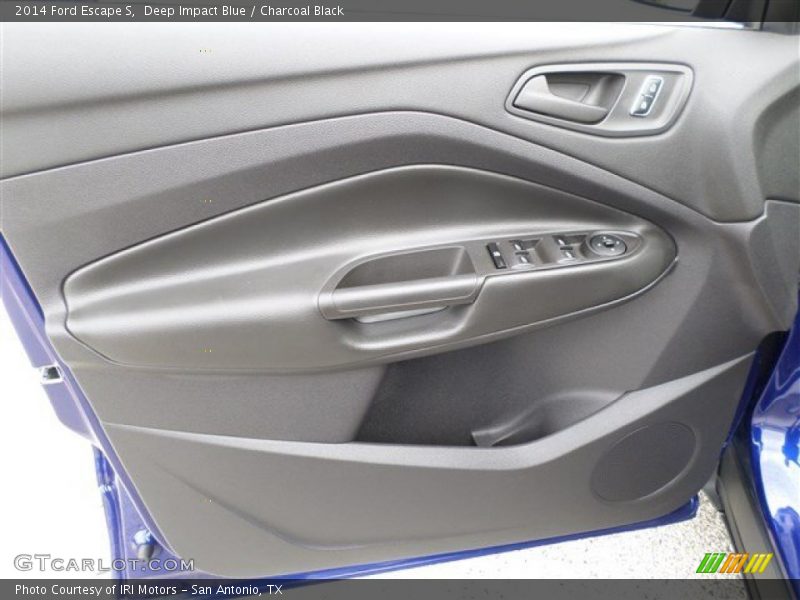 Deep Impact Blue / Charcoal Black 2014 Ford Escape S