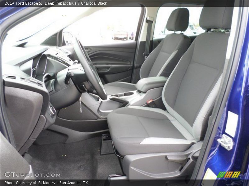 Deep Impact Blue / Charcoal Black 2014 Ford Escape S