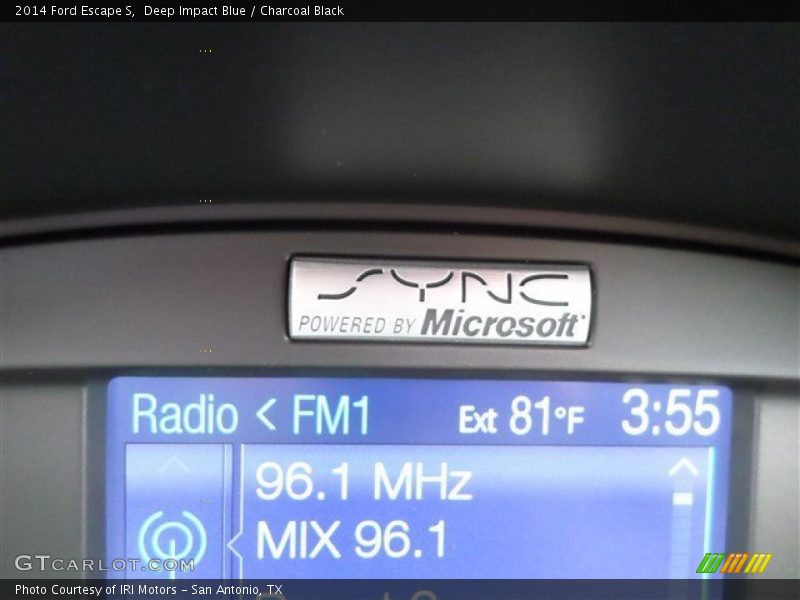Deep Impact Blue / Charcoal Black 2014 Ford Escape S