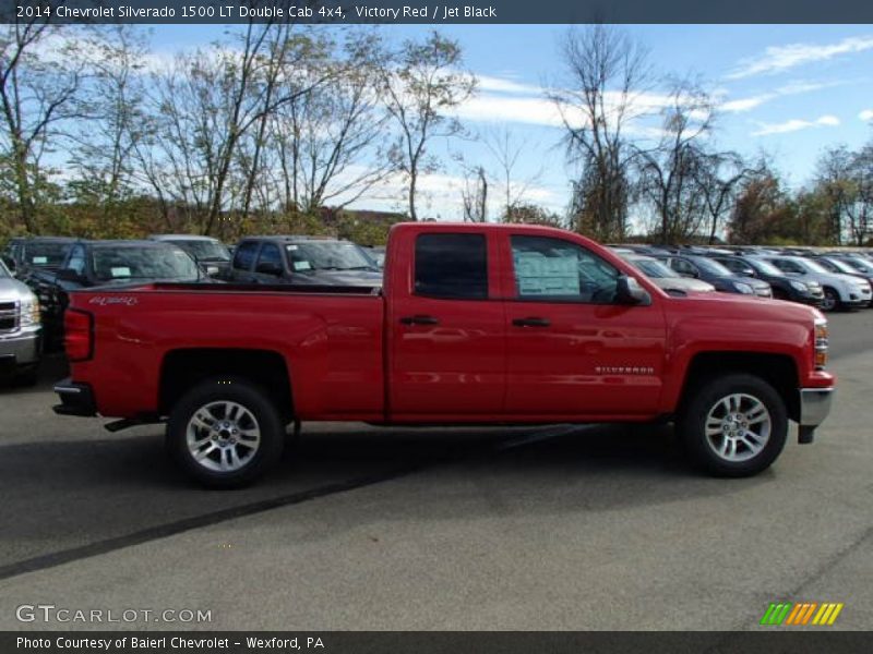 Victory Red / Jet Black 2014 Chevrolet Silverado 1500 LT Double Cab 4x4