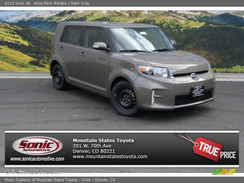 Army Rock Metallic / Dark Gray 2013 Scion xB