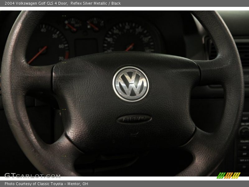 Reflex Silver Metallic / Black 2004 Volkswagen Golf GLS 4 Door