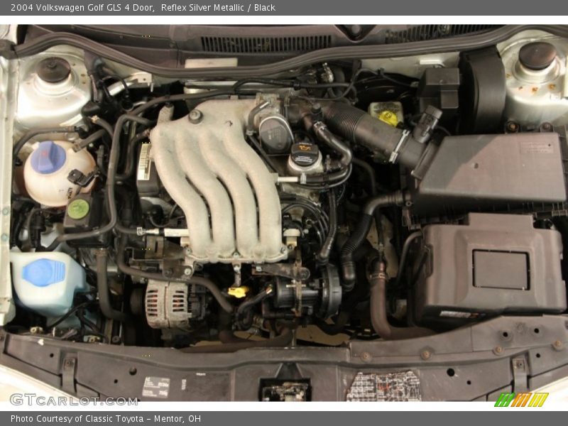 Reflex Silver Metallic / Black 2004 Volkswagen Golf GLS 4 Door