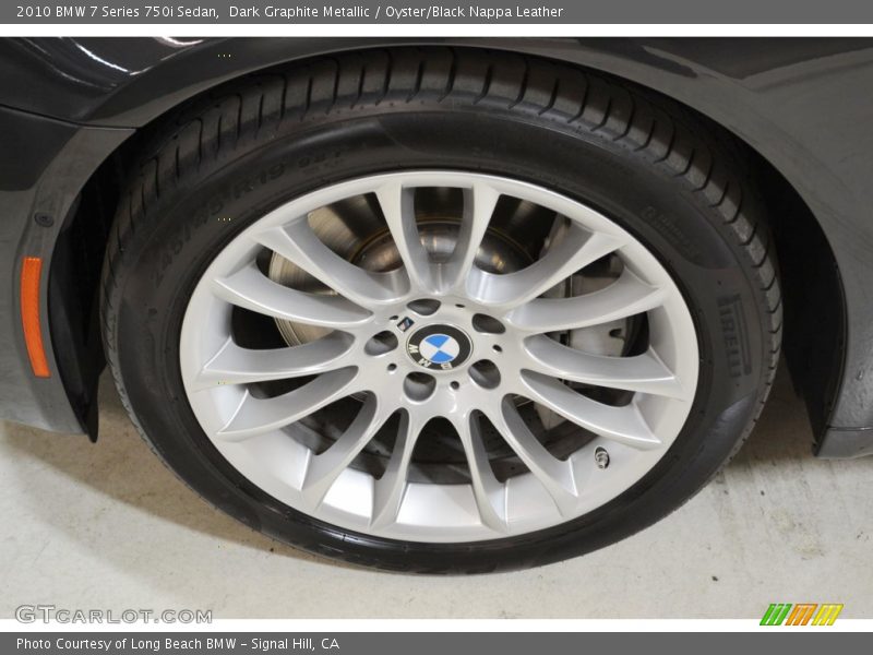 Dark Graphite Metallic / Oyster/Black Nappa Leather 2010 BMW 7 Series 750i Sedan