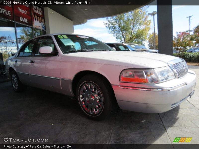 Vibrant White / Light Flint 2003 Mercury Grand Marquis GS