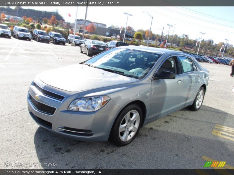 Golden Pewter Metallic / Titanium 2009 Chevrolet Malibu LS Sedan