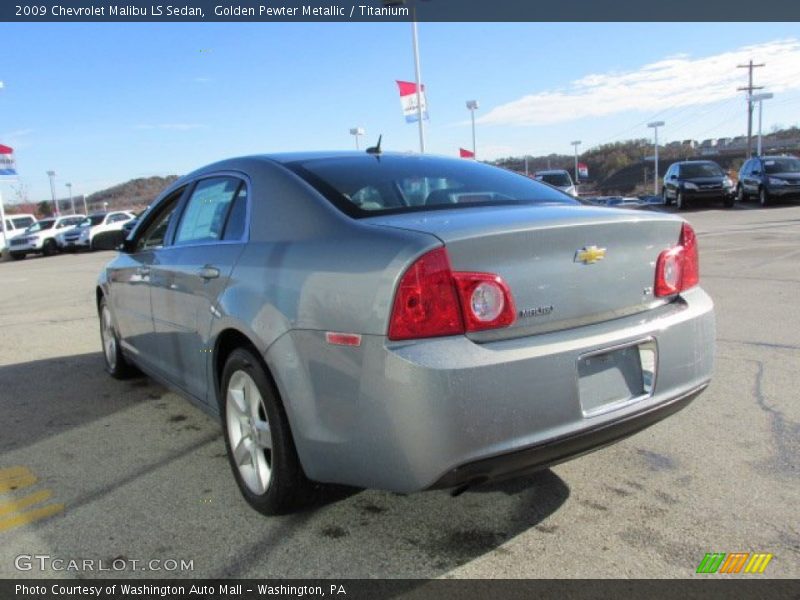 Golden Pewter Metallic / Titanium 2009 Chevrolet Malibu LS Sedan