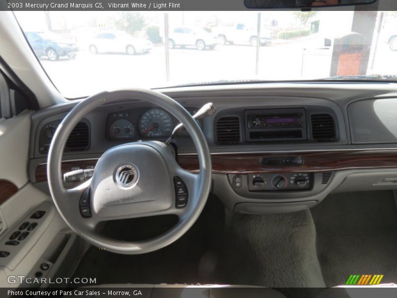 Vibrant White / Light Flint 2003 Mercury Grand Marquis GS