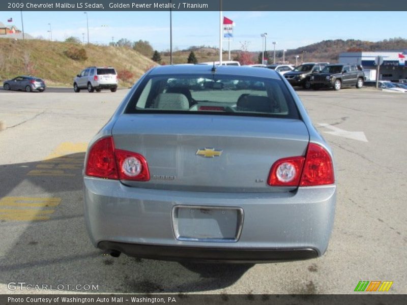 Golden Pewter Metallic / Titanium 2009 Chevrolet Malibu LS Sedan
