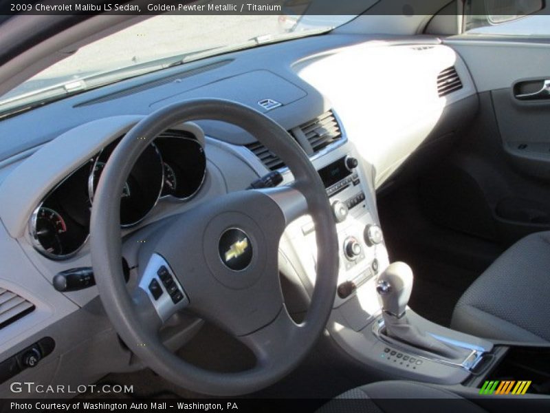 Golden Pewter Metallic / Titanium 2009 Chevrolet Malibu LS Sedan
