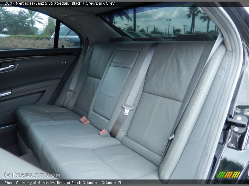 Black / Grey/Dark Grey 2007 Mercedes-Benz S 550 Sedan