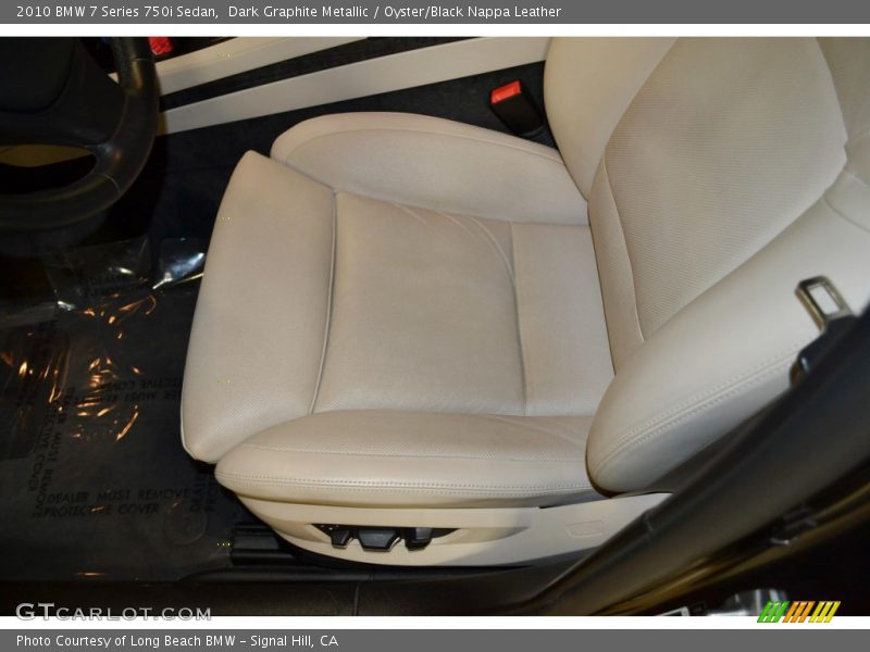 Dark Graphite Metallic / Oyster/Black Nappa Leather 2010 BMW 7 Series 750i Sedan