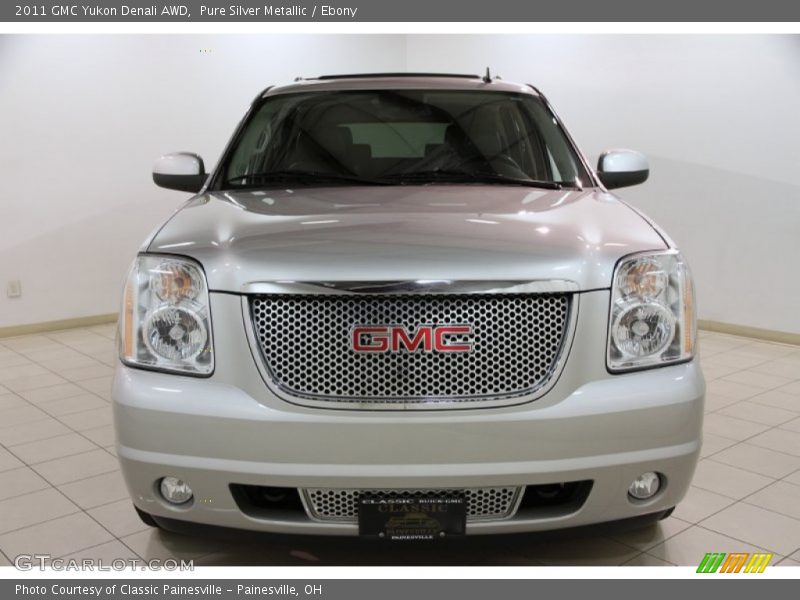 Pure Silver Metallic / Ebony 2011 GMC Yukon Denali AWD