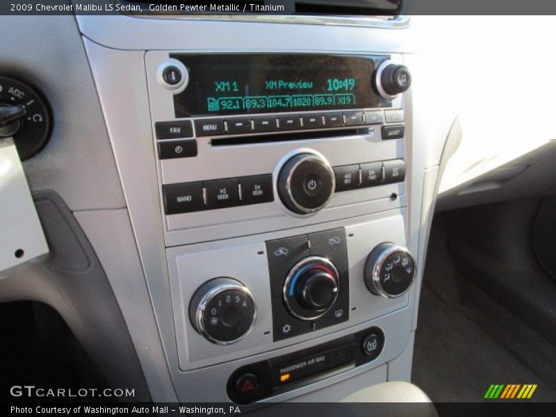 Golden Pewter Metallic / Titanium 2009 Chevrolet Malibu LS Sedan