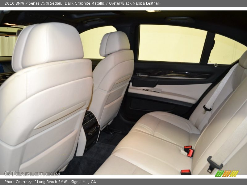 Dark Graphite Metallic / Oyster/Black Nappa Leather 2010 BMW 7 Series 750i Sedan