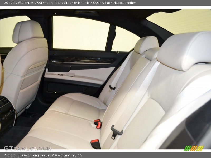 Dark Graphite Metallic / Oyster/Black Nappa Leather 2010 BMW 7 Series 750i Sedan