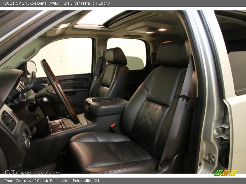 Pure Silver Metallic / Ebony 2011 GMC Yukon Denali AWD