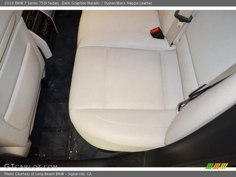 Dark Graphite Metallic / Oyster/Black Nappa Leather 2010 BMW 7 Series 750i Sedan