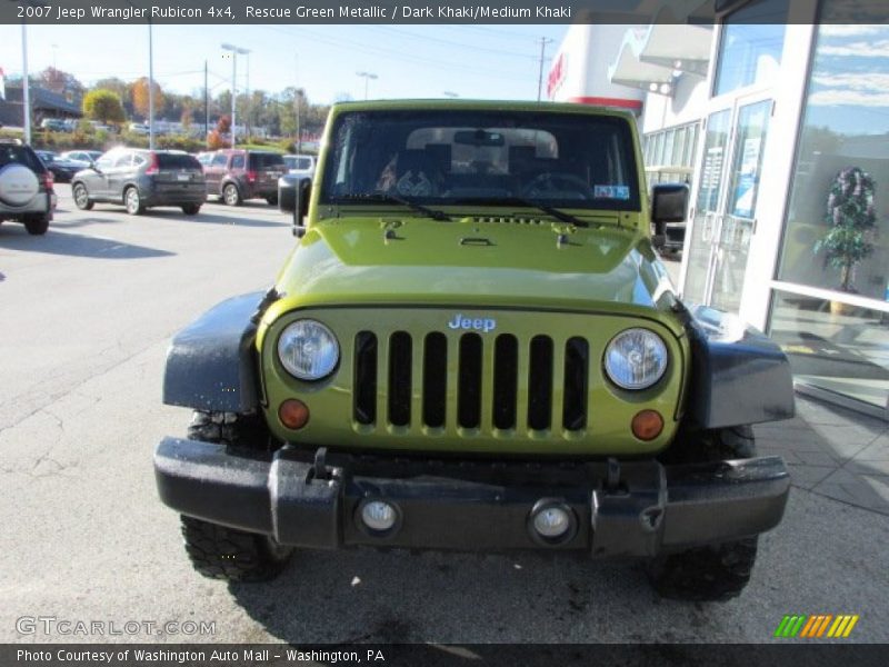 Rescue Green Metallic / Dark Khaki/Medium Khaki 2007 Jeep Wrangler Rubicon 4x4