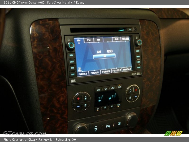 Pure Silver Metallic / Ebony 2011 GMC Yukon Denali AWD