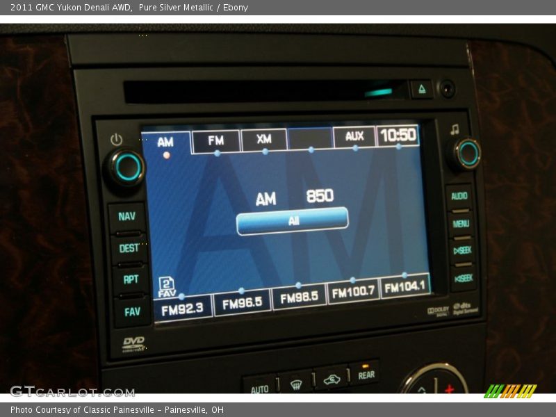 Pure Silver Metallic / Ebony 2011 GMC Yukon Denali AWD