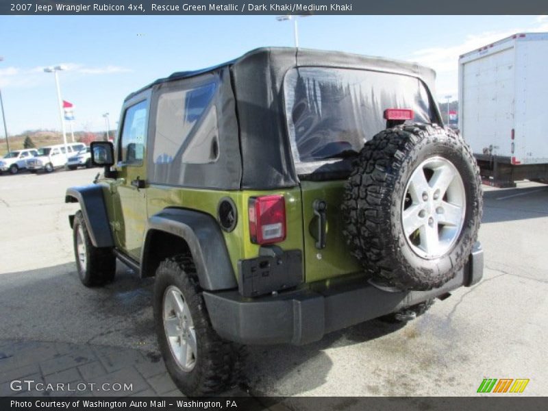 Rescue Green Metallic / Dark Khaki/Medium Khaki 2007 Jeep Wrangler Rubicon 4x4
