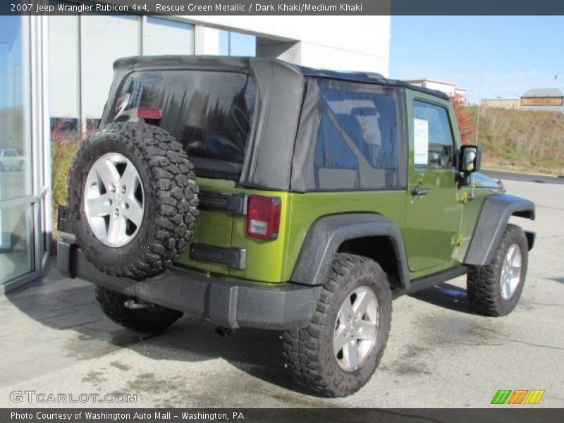 Rescue Green Metallic / Dark Khaki/Medium Khaki 2007 Jeep Wrangler Rubicon 4x4