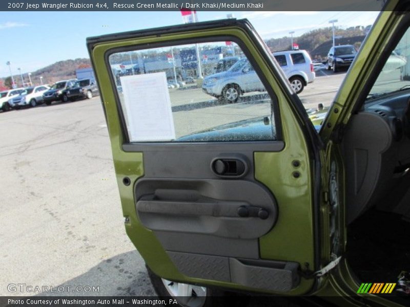 Rescue Green Metallic / Dark Khaki/Medium Khaki 2007 Jeep Wrangler Rubicon 4x4